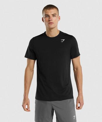 T Shirts Gymshark Arrival Regular Fit Hombre Negras | CO 3263SGL